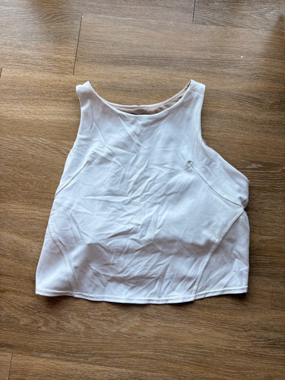 lululemon athletica Women's High-Neck Cropped Tank Top - Cream